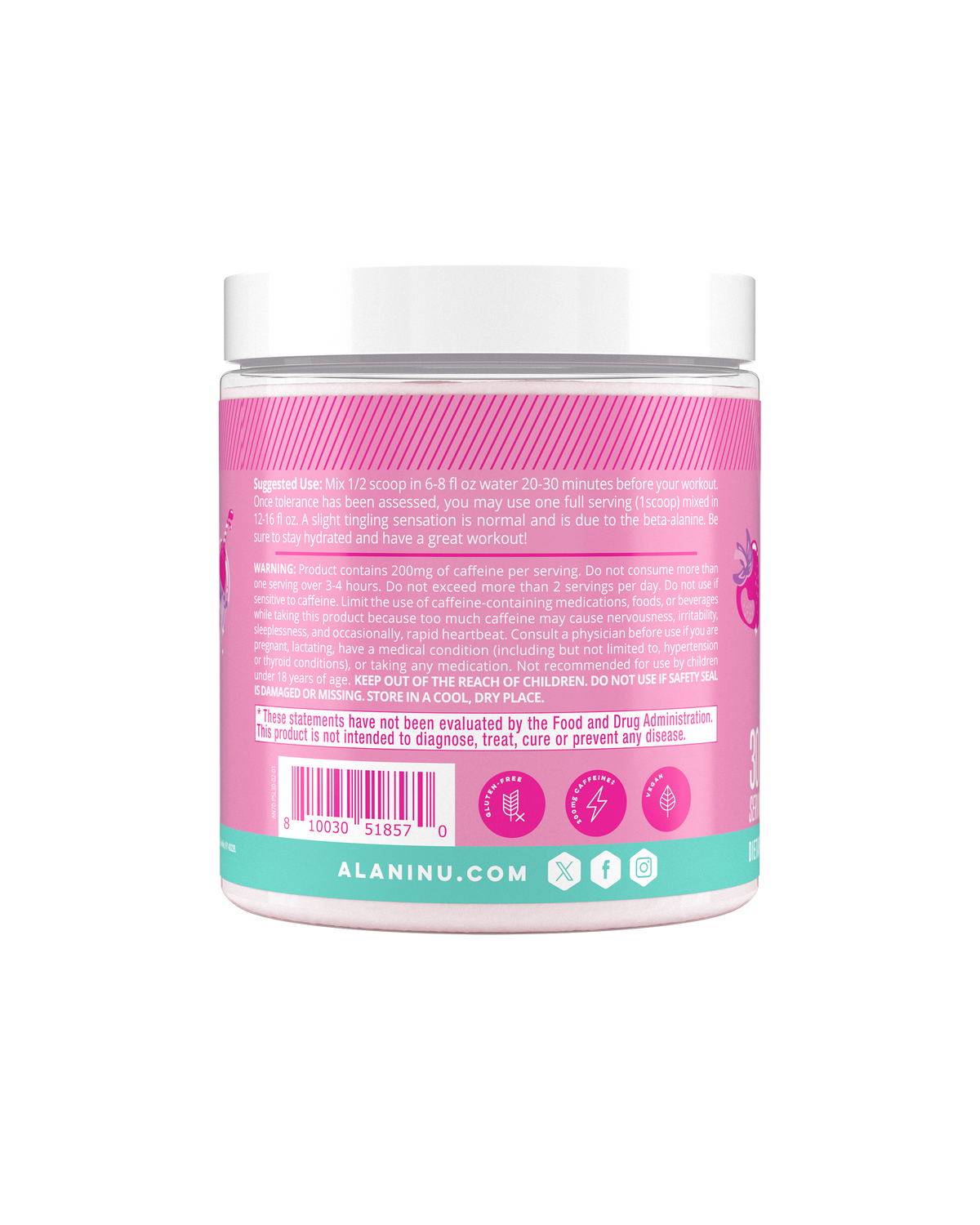 Alani Nu Pre-Workout - Pink Slush B0 - image 3