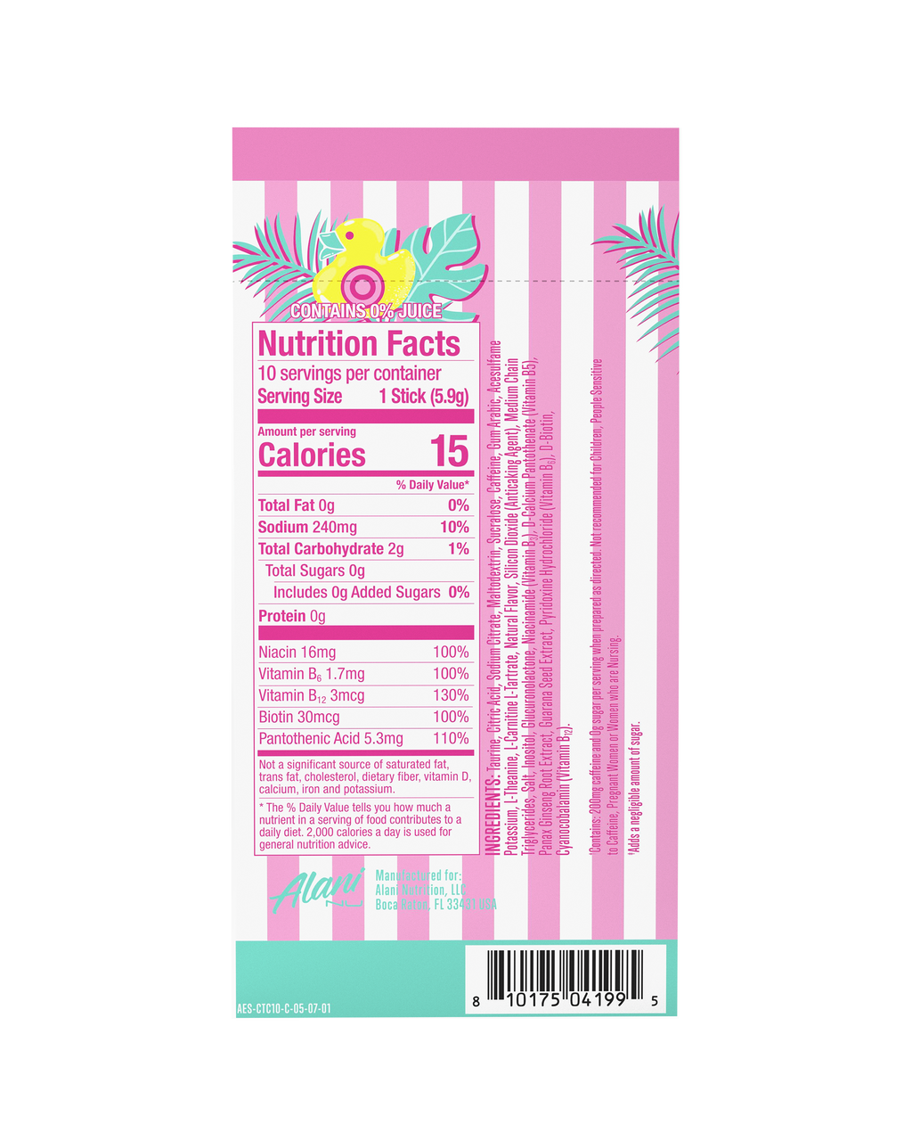 Alani Nu Energy Sticks - Cotton Candy N6 - image 3