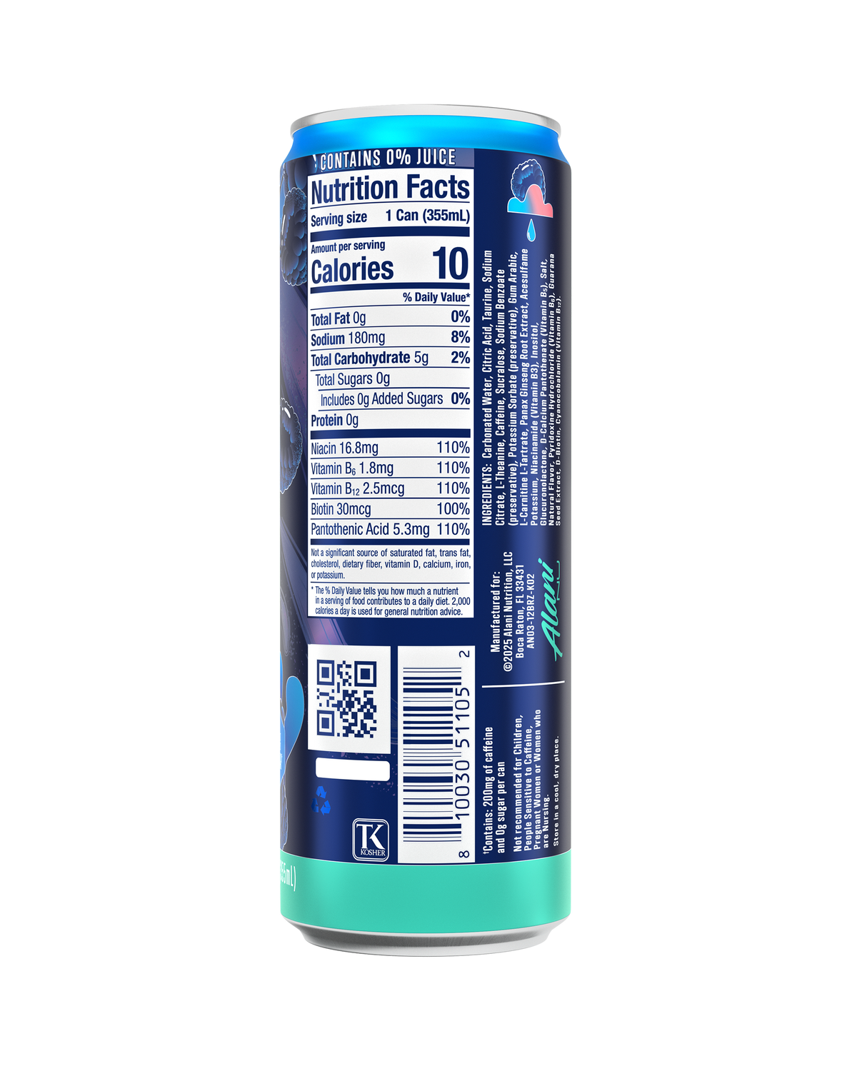 Alani Nu Energy Drink - Breezeberry I1 - image 3