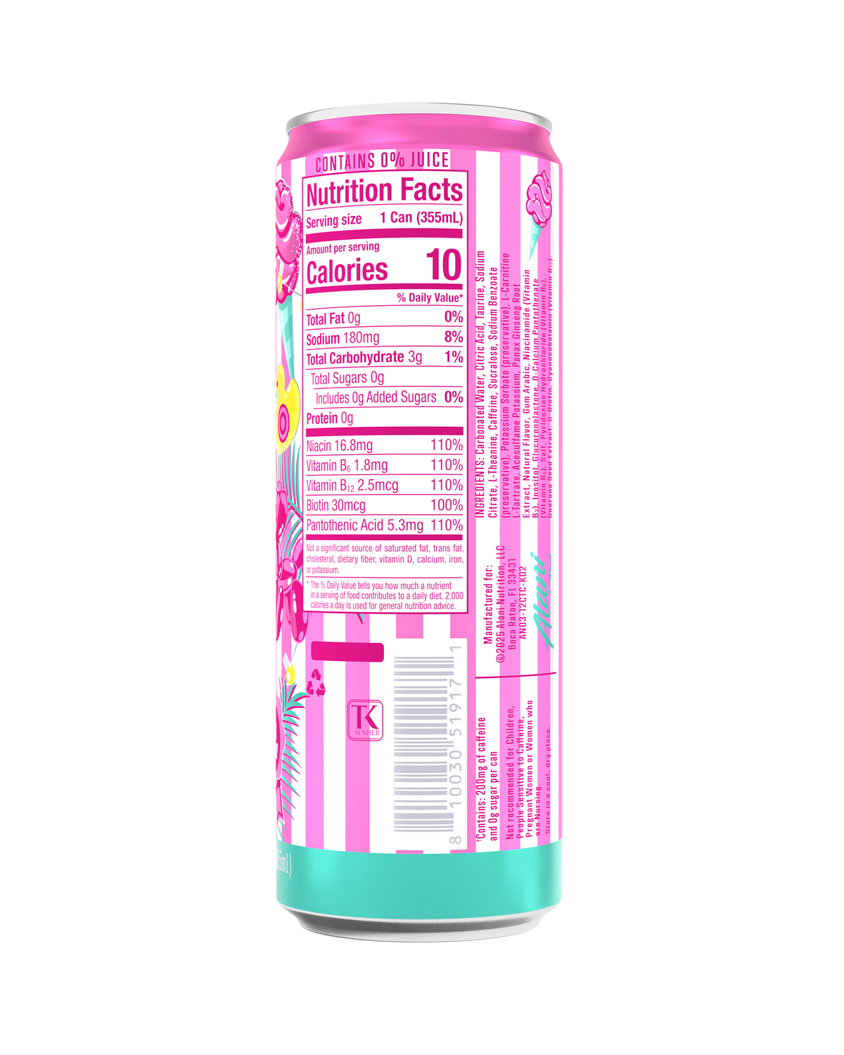 Alani Nu Energy Drink - Cotton Candy U8 - image 3