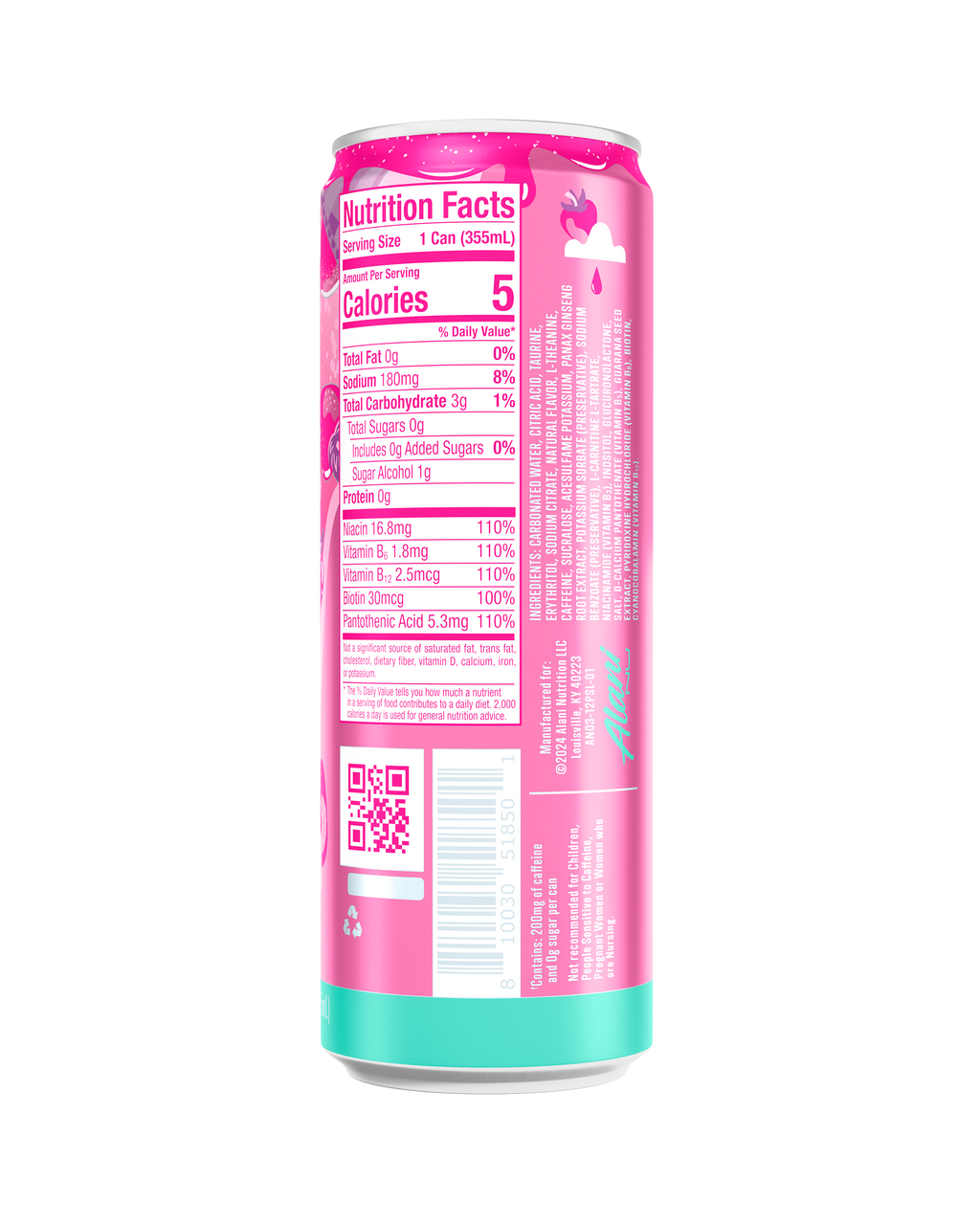 Alani Nu Energy Drink - Pink Slush O7 - image 3