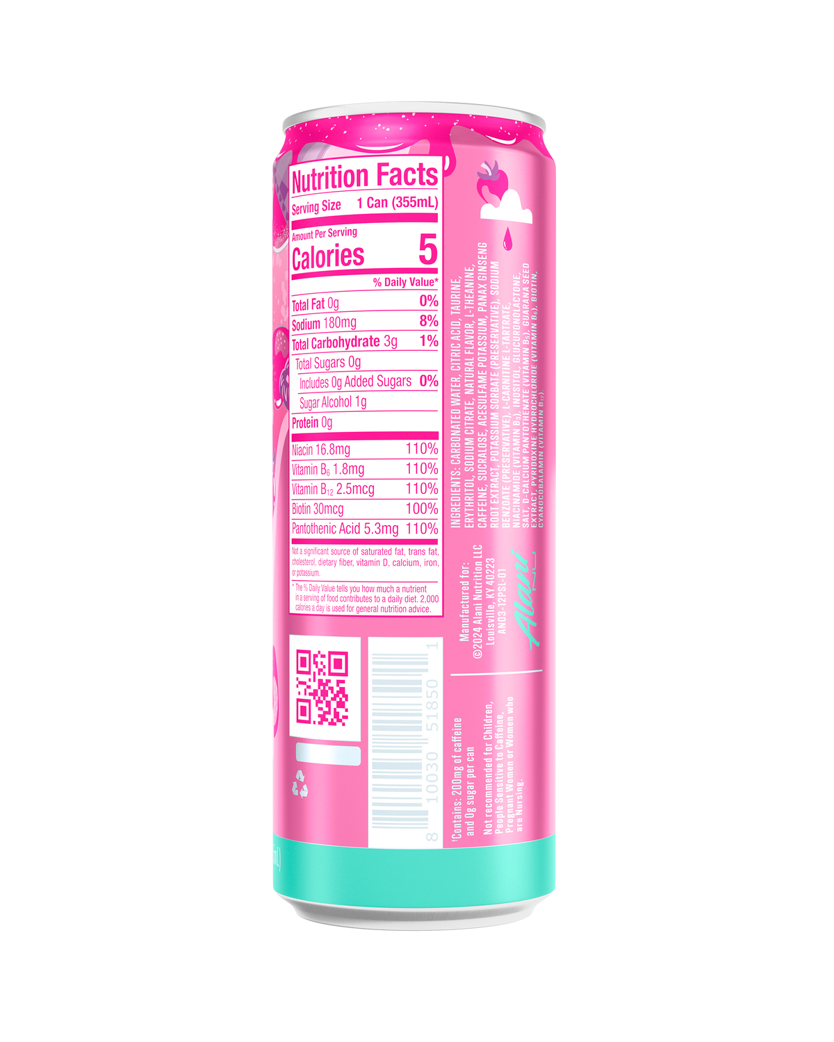 Alani Nu Energy Drink - Pink Slush O7 - image 3