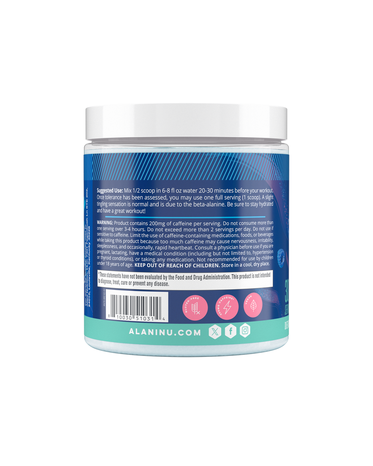Alani Nu Pre-Workout - Breezeberry X6 - image 3