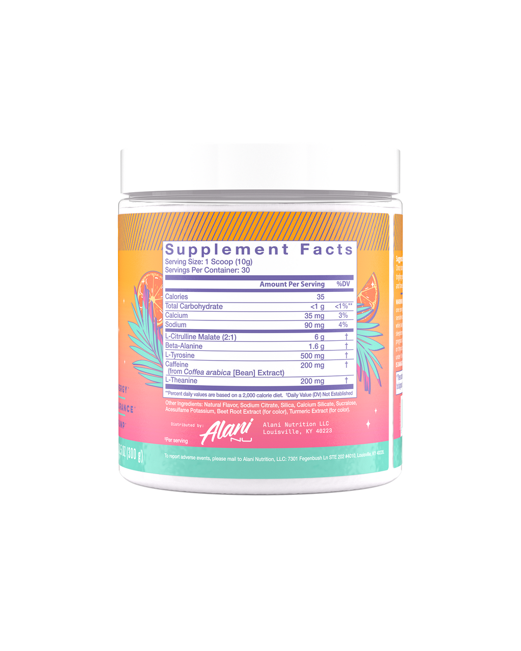 Alani Nu Pre-Workout - Orange Kiss M8 - image 2