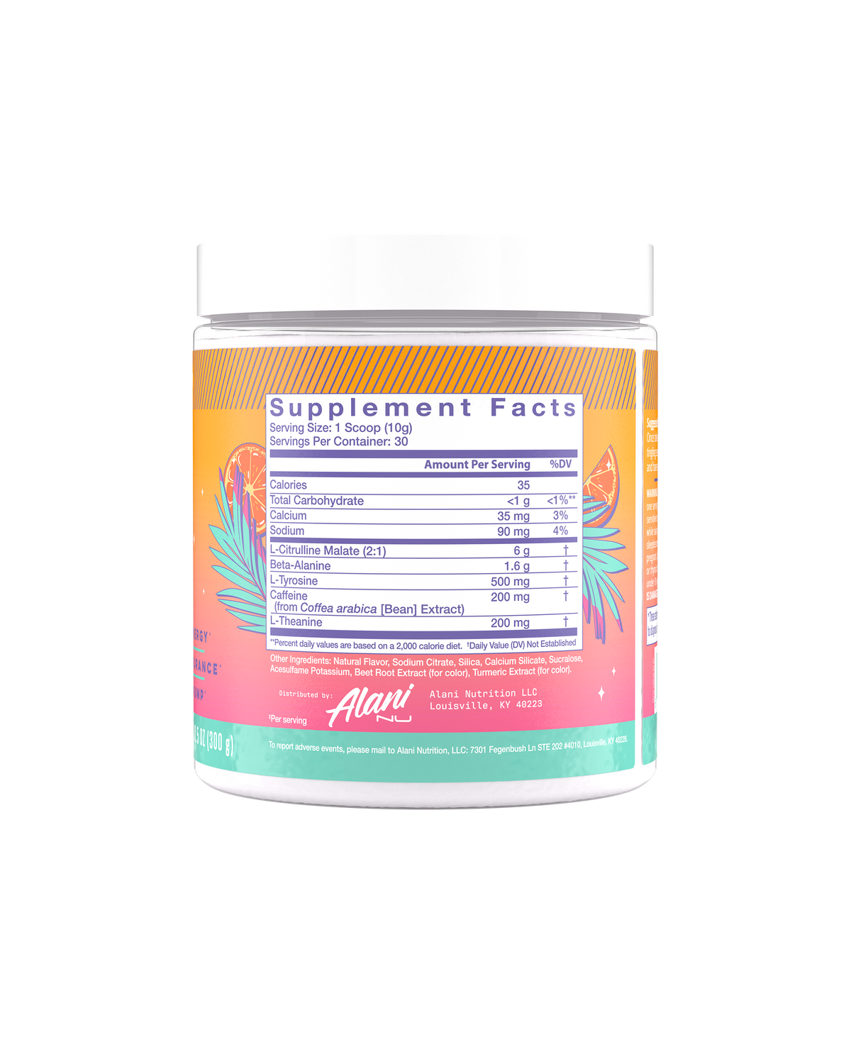 Alani Nu Pre-Workout - Orange Kiss M8 - image 2