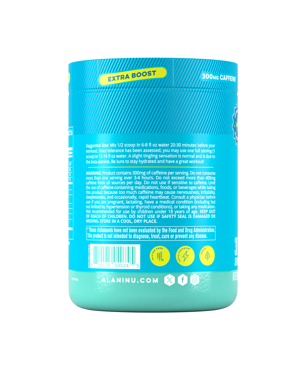 Alani Nu Pre-Workout+ - Blue Slush N0 - image 3