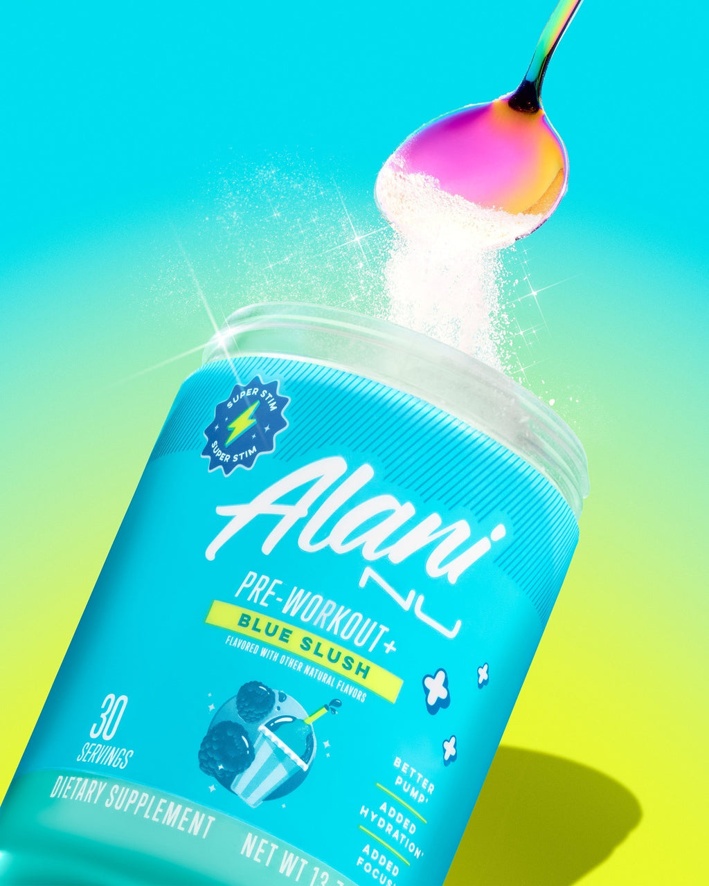 Alani Nu Pre-Workout+ - Blue Slush N0 - image 5