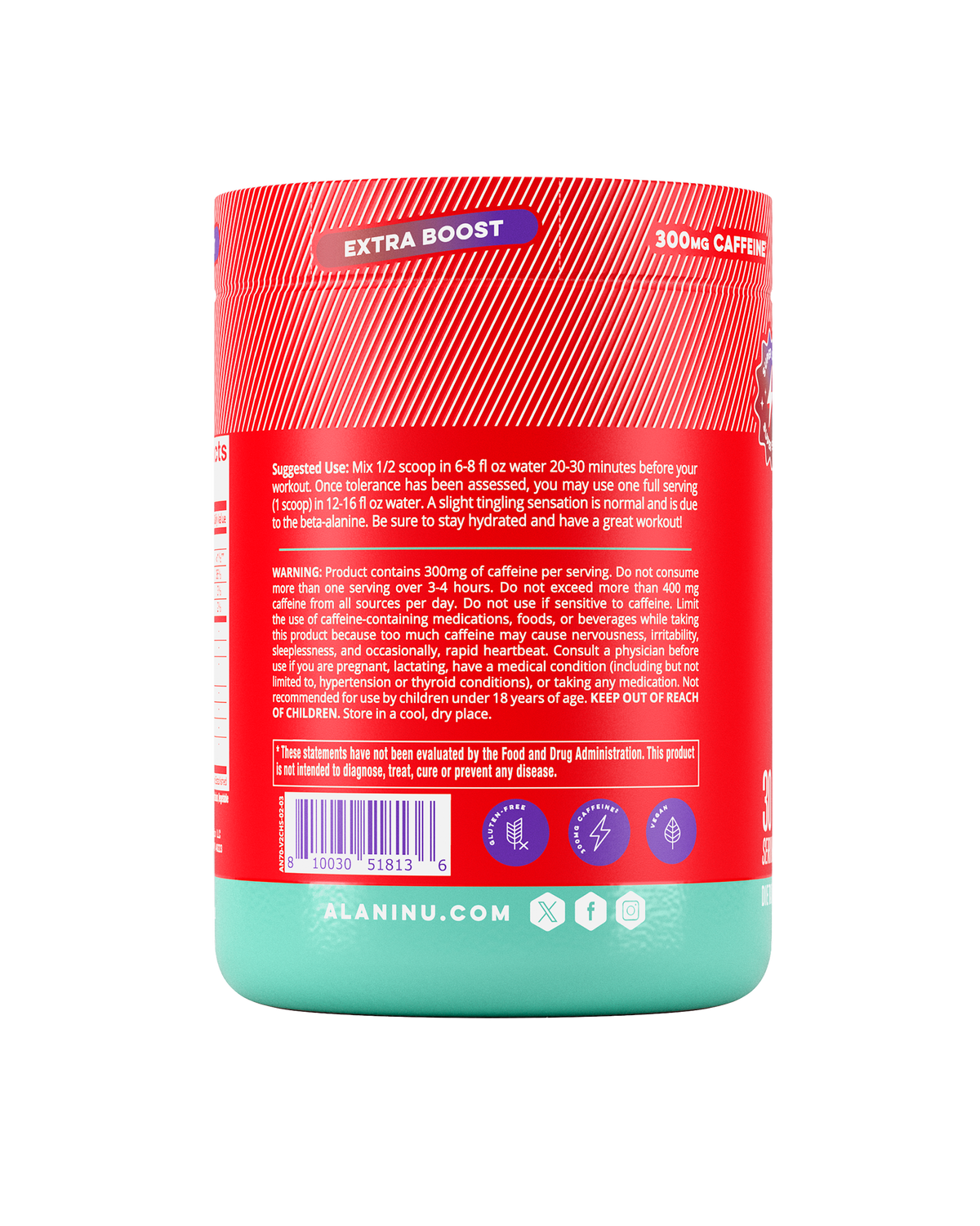 Alani Nu Pre-Workout+ - Cherry Slush U9 - image 3