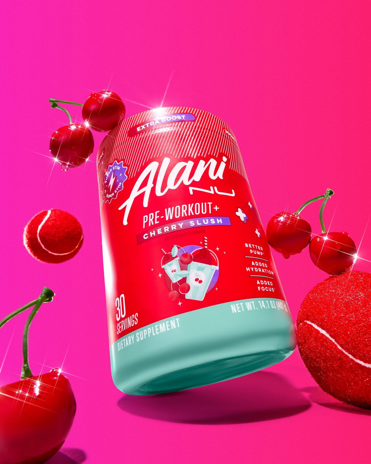 Alani Nu Pre-Workout+ - Cherry Slush U9 - image 4