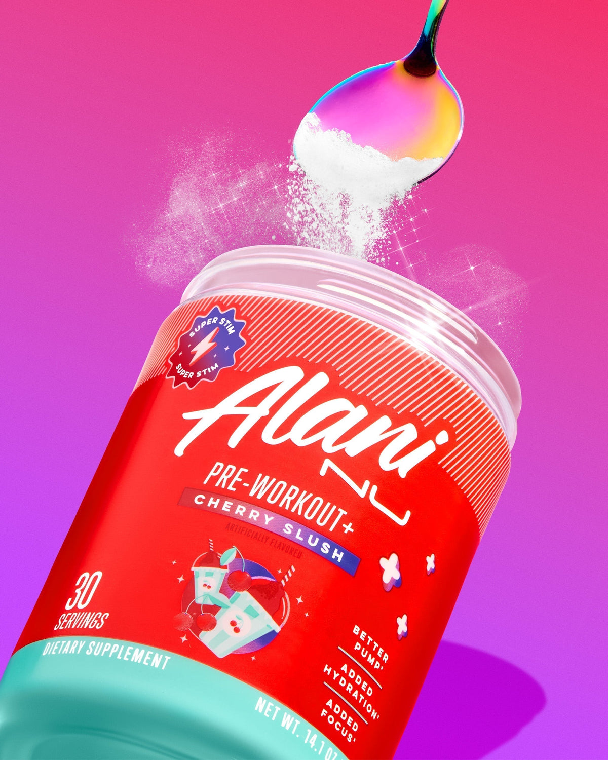 Alani Nu Pre-Workout+ - Cherry Slush U9 - image 5