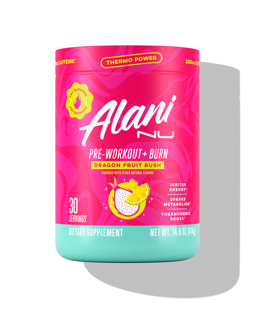 Alani Nu Pre-Workout+ Burn - Dragon Fruit Rush V8 - image 1
