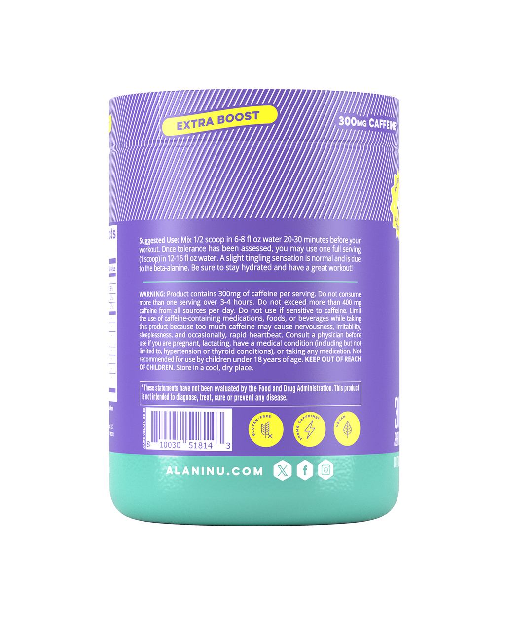 Alani Nu Pre-Workout+ - Frozen Lemonade V0 - image 3