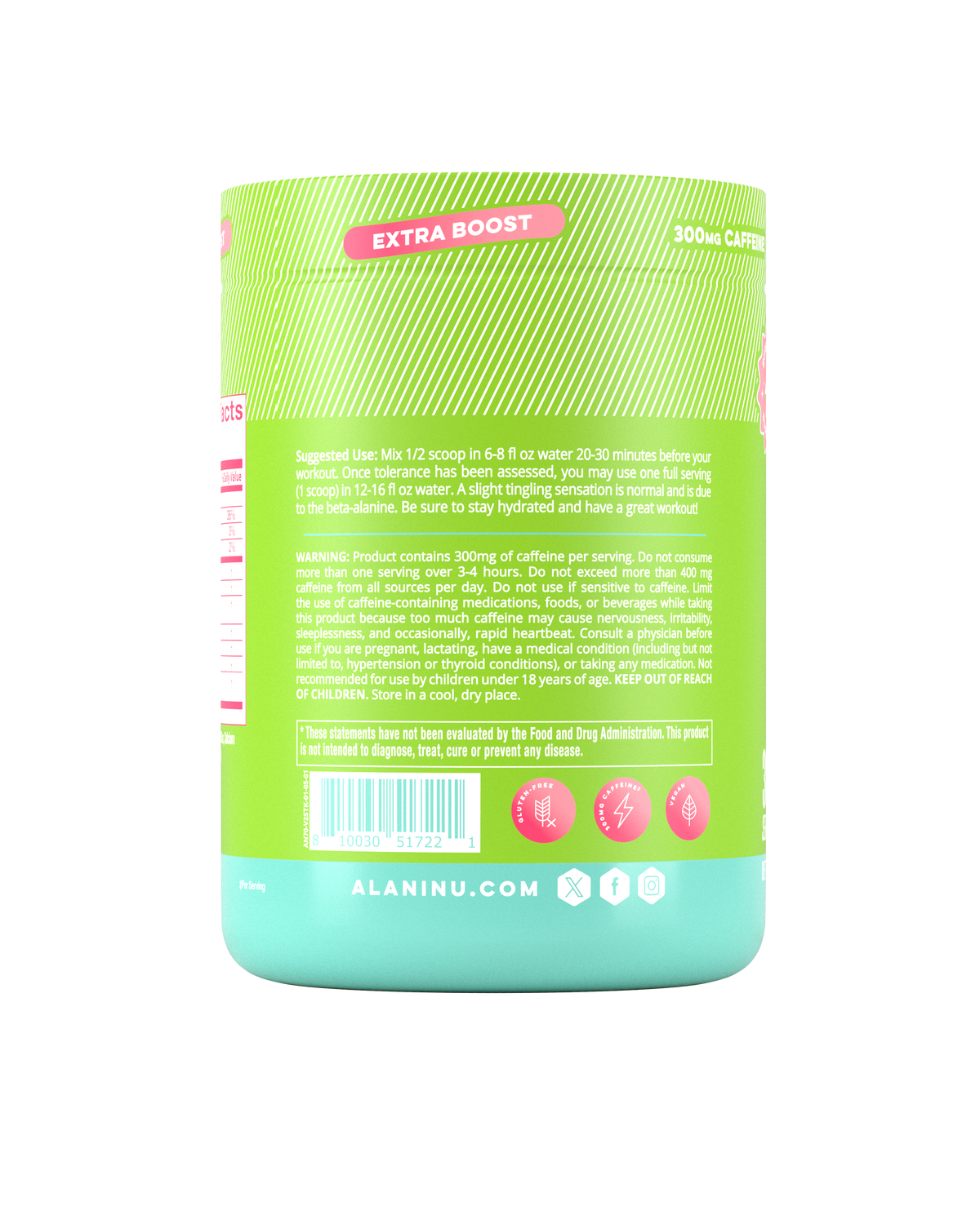 Alani Nu Pre-Workout+ - Kiwiberry Q6 - image 3