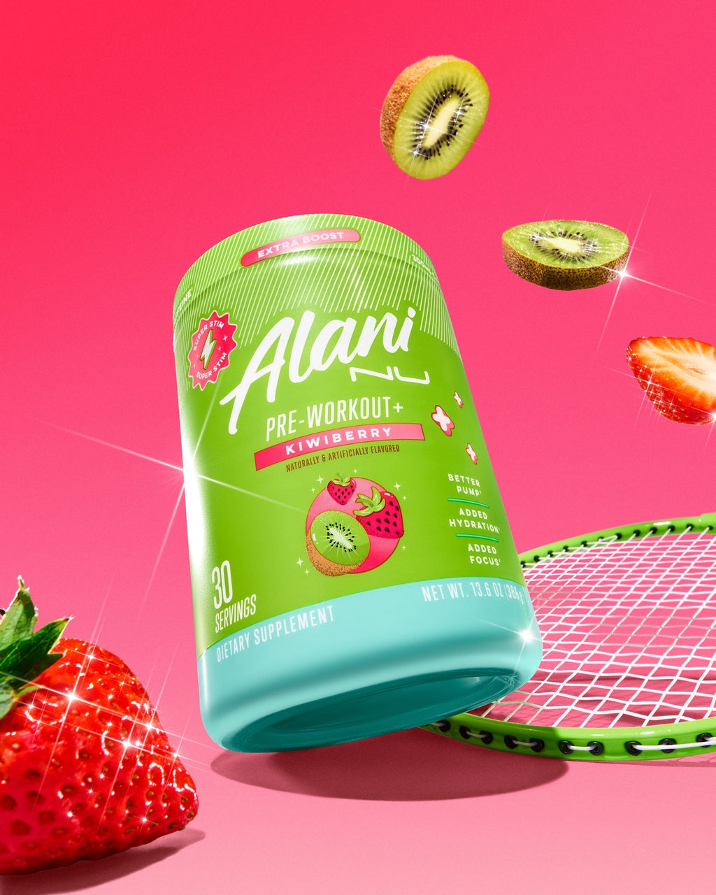 Alani Nu Pre-Workout+ - Kiwiberry Q6 - image 4