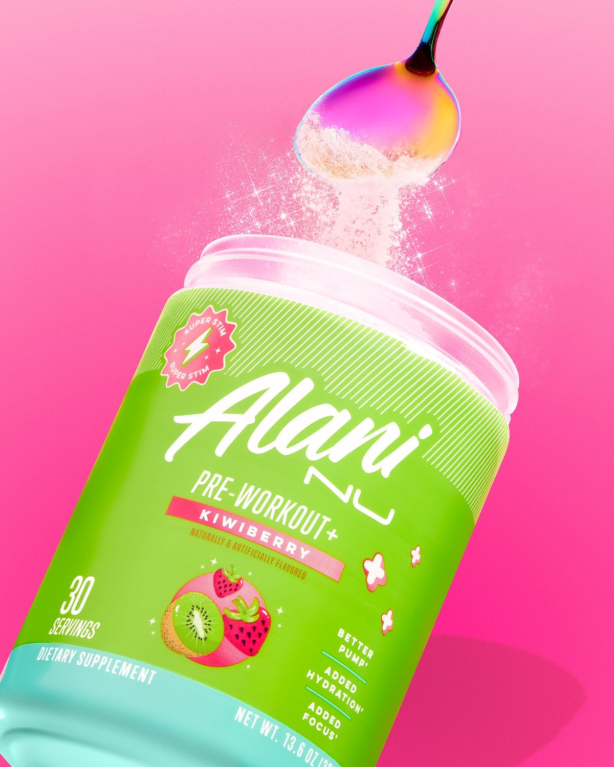 Alani Nu Pre-Workout+ - Kiwiberry Q6 - image 5