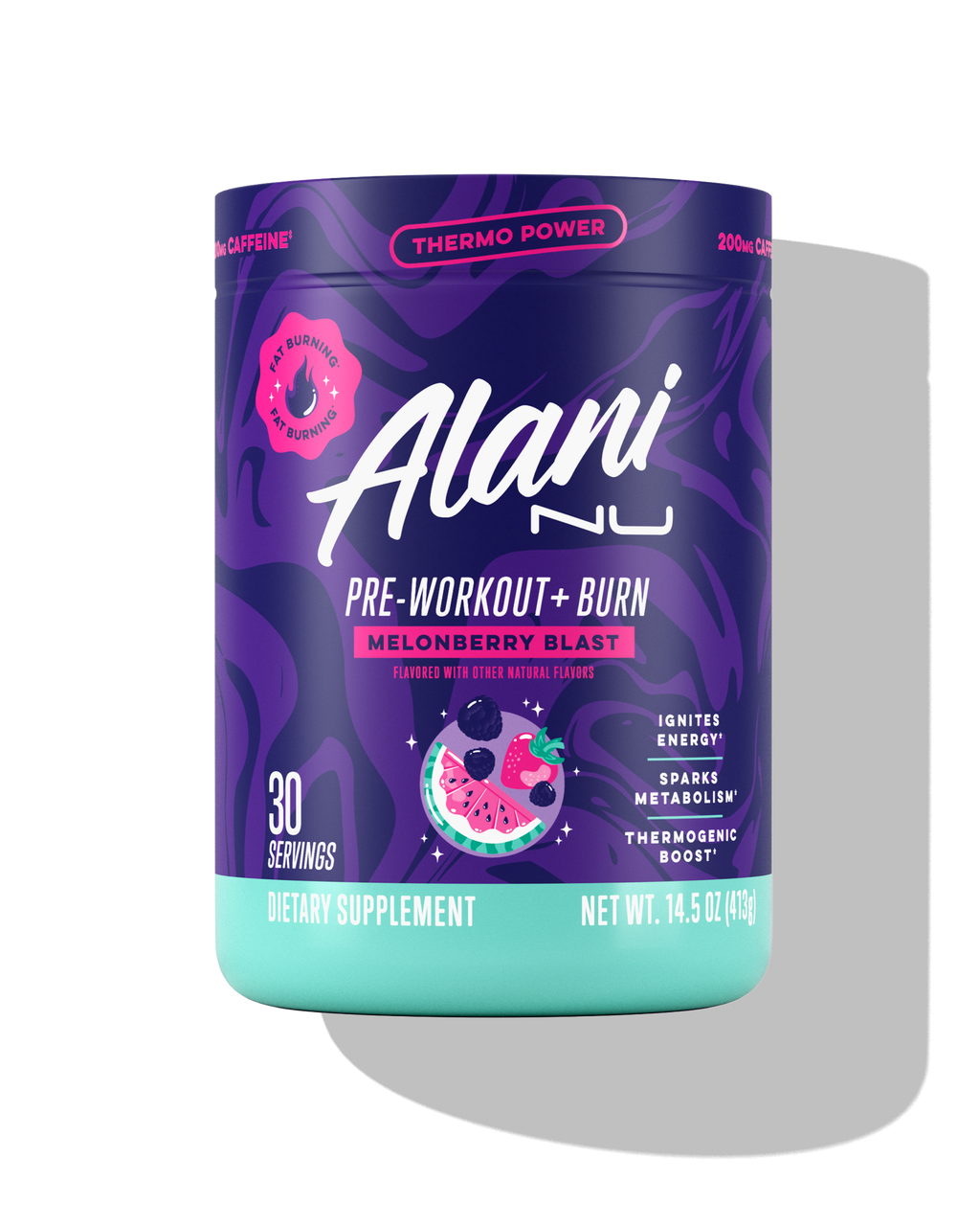 Alani Nu Pre-Workout+ Burn - Melonberry Blast X4 - image 1