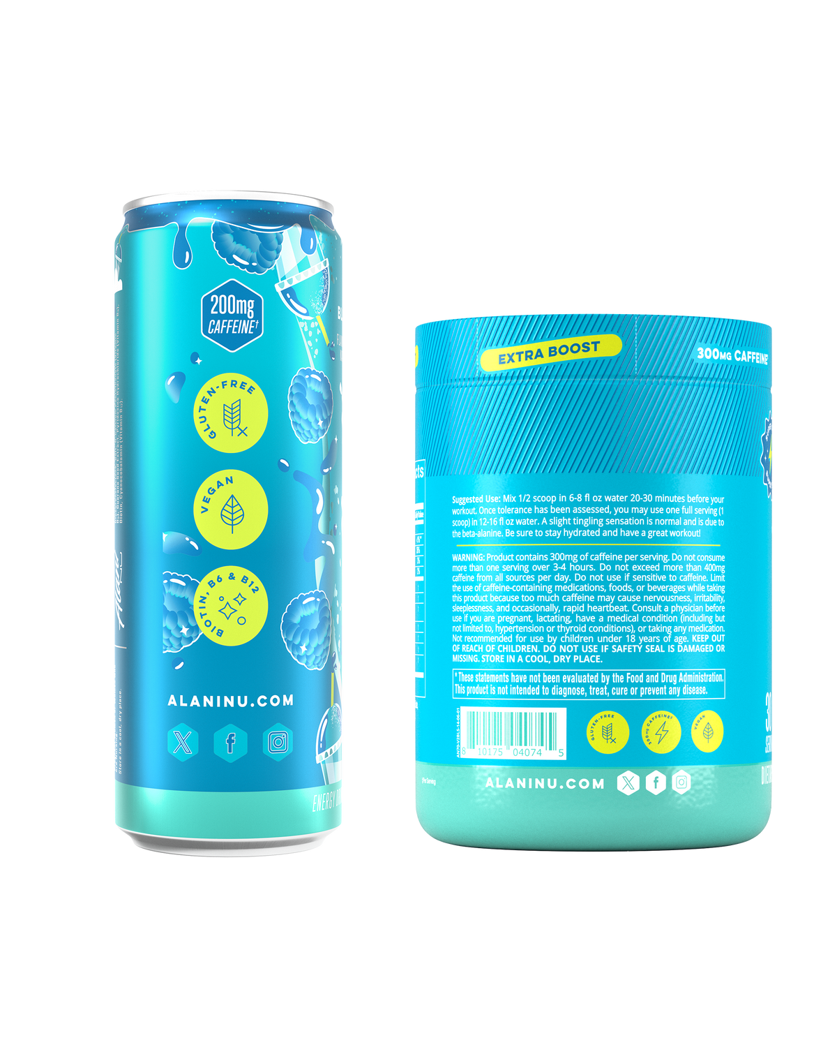 Alani Nu Energy Drink & Pre-Workout+ - Blue Slush I9 - image 2