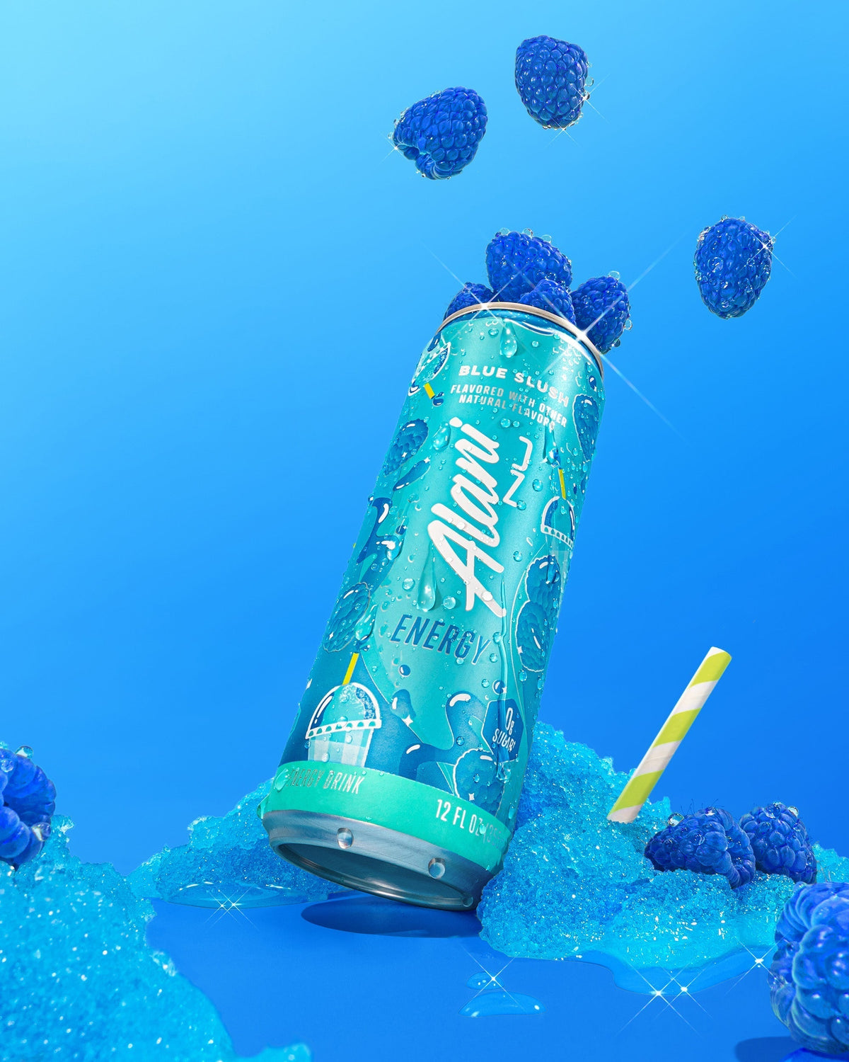 Alani Nu Energy Drink & Pre-Workout+ - Blue Slush I9 - image 4