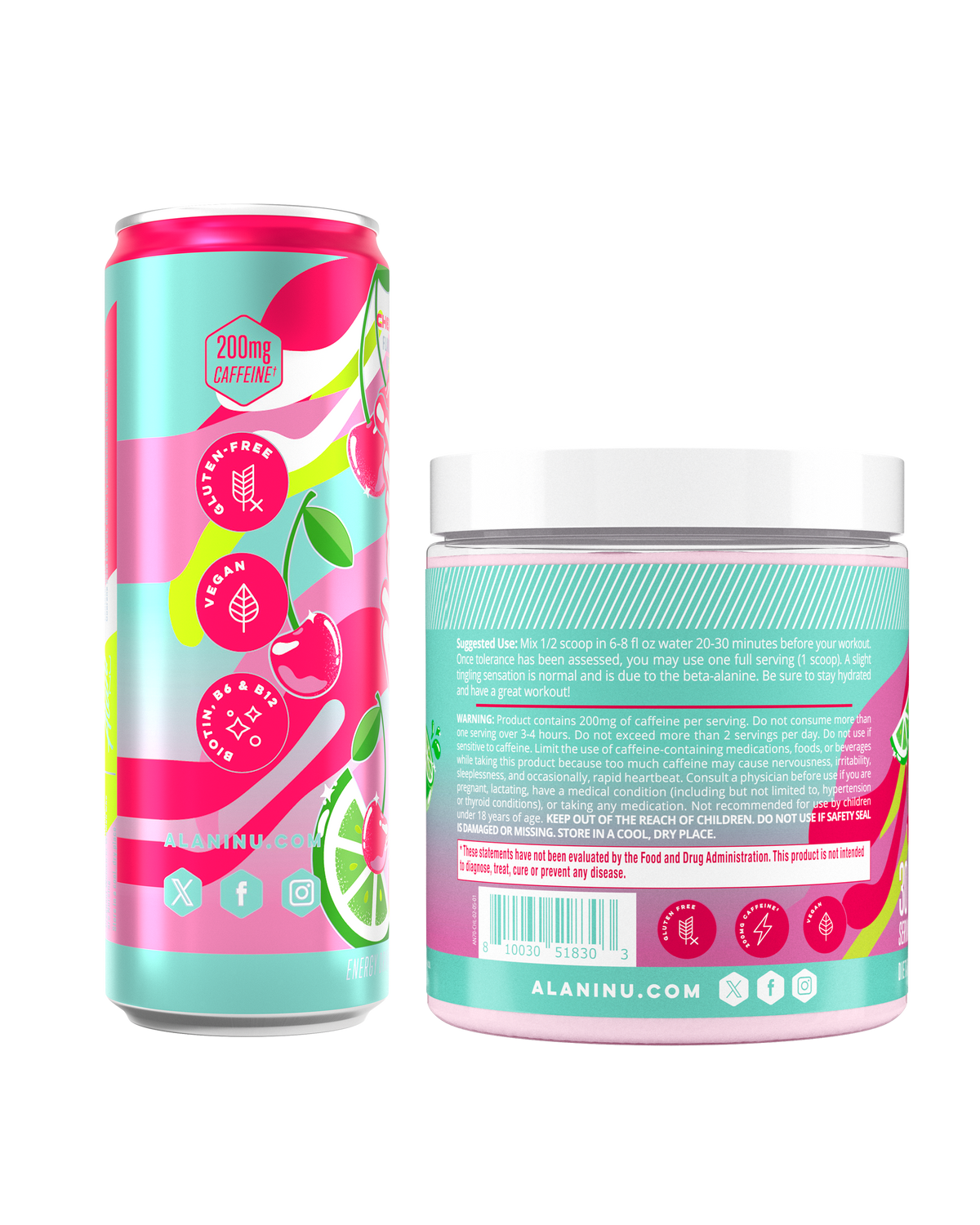 Alani Nu Energy Drink & Pre-Workout - Cherry Twist K4 - image 2
