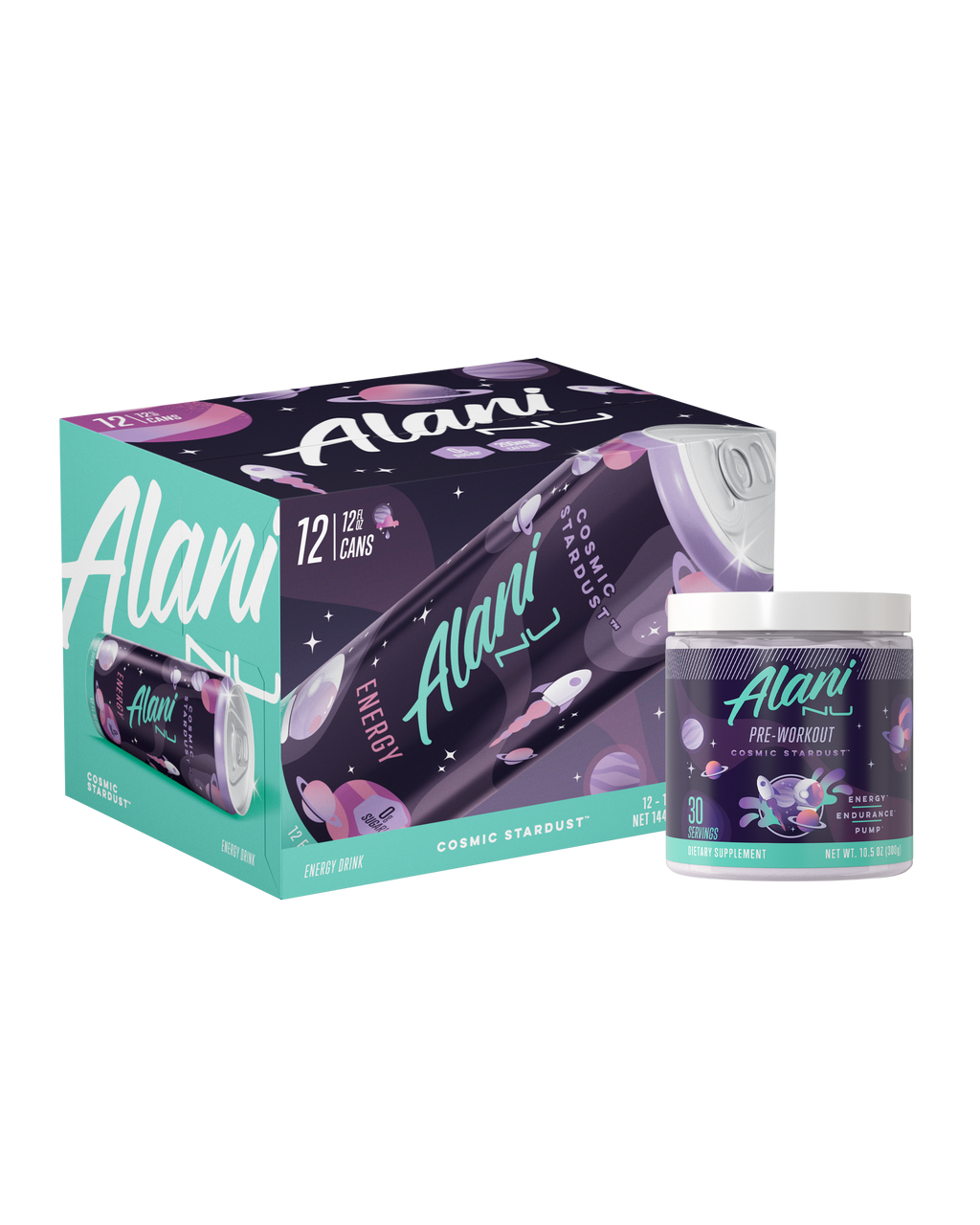 Alani Nu Energy Drink & Pre-Workout - Cosmic Stardust R9 - image 1