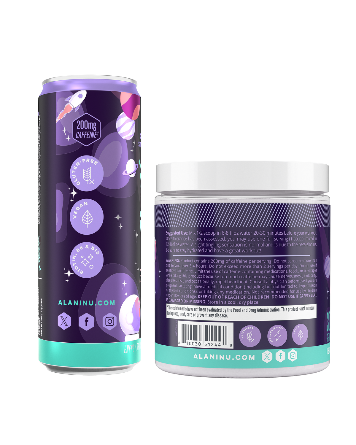 Alani Nu Energy Drink & Pre-Workout - Cosmic Stardust R9 - image 3