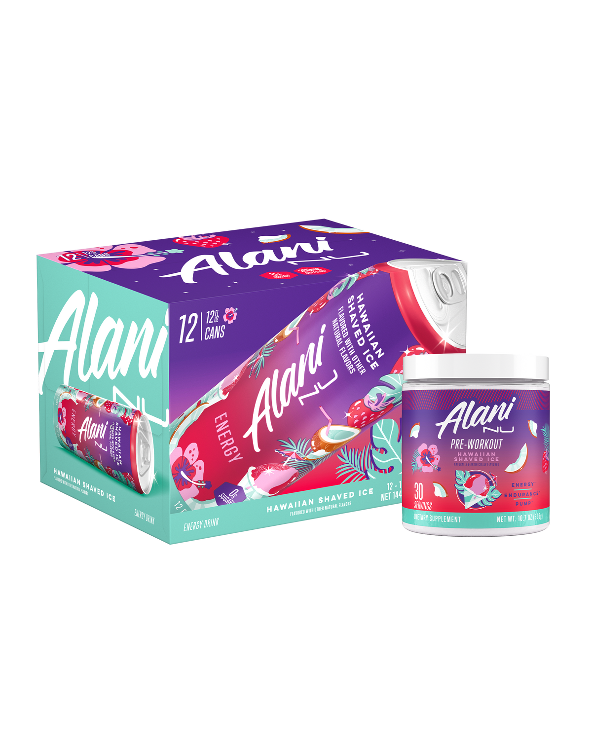 Alani Nu Energy Drink & Pre-Workout - Hawaiian Shaved Ice Y2 - image 1