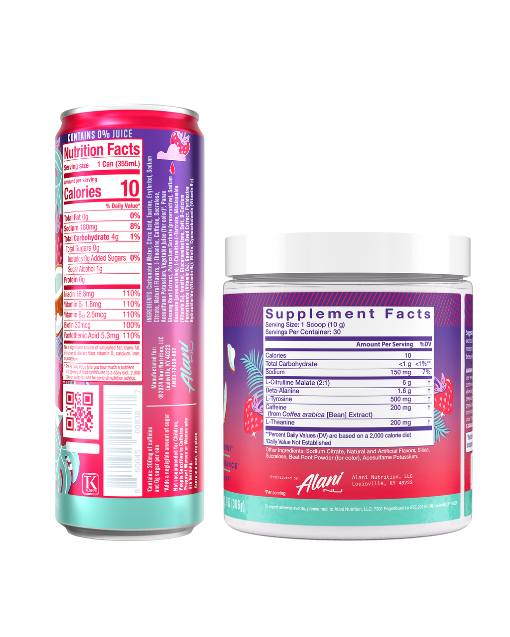 Alani Nu Energy Drink & Pre-Workout - Hawaiian Shaved Ice Y2 - image 3