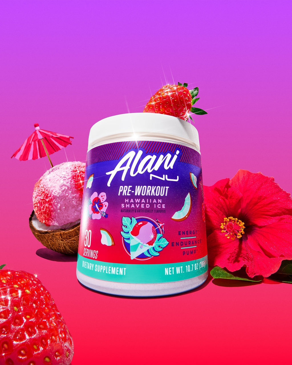 Alani Nu Energy Drink & Pre-Workout - Hawaiian Shaved Ice Y2 - image 5
