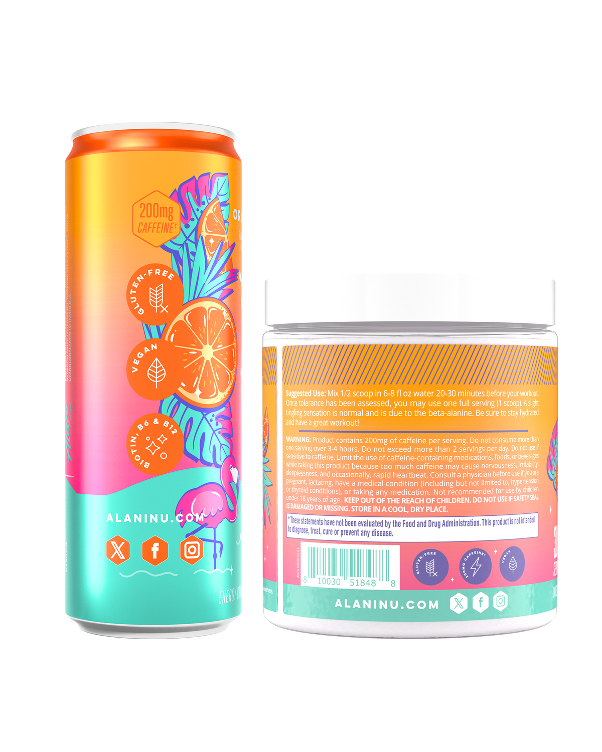 Alani Nu Energy Drink & Pre-Workout - Orange Kiss F7 - image 2