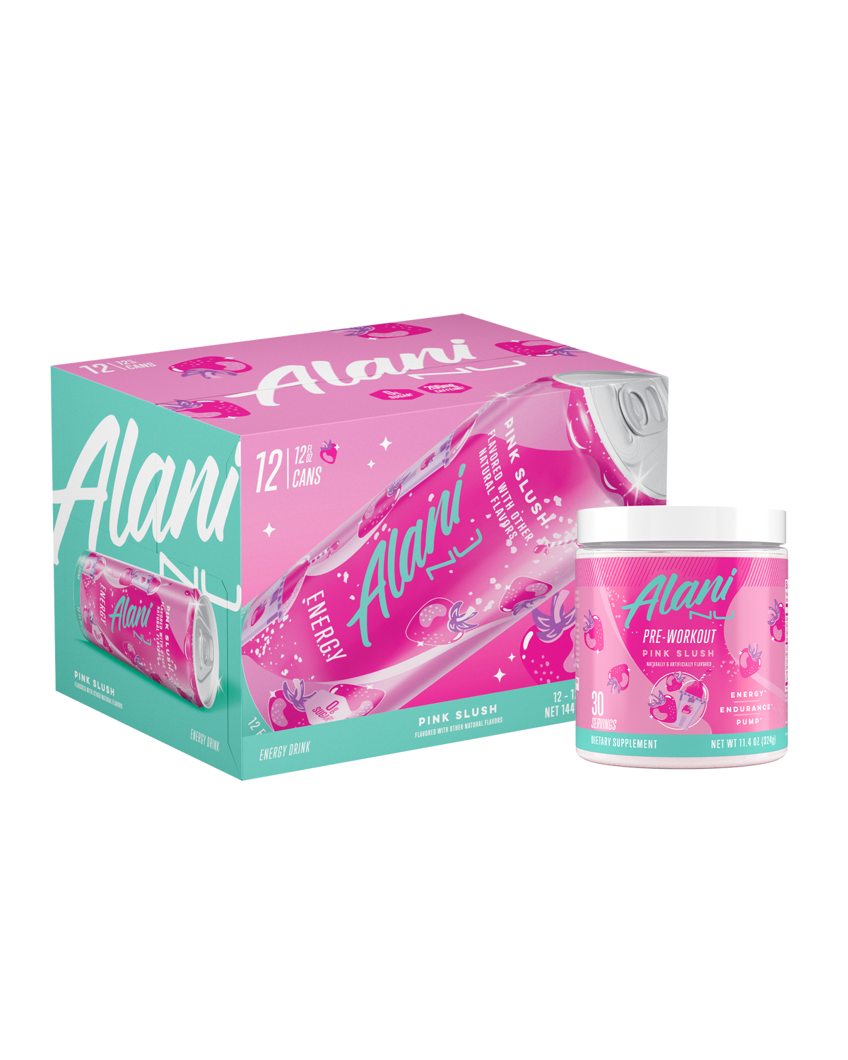 Alani Nu Energy Drink & Pre-Workout - Pink Slush V0 - image 1