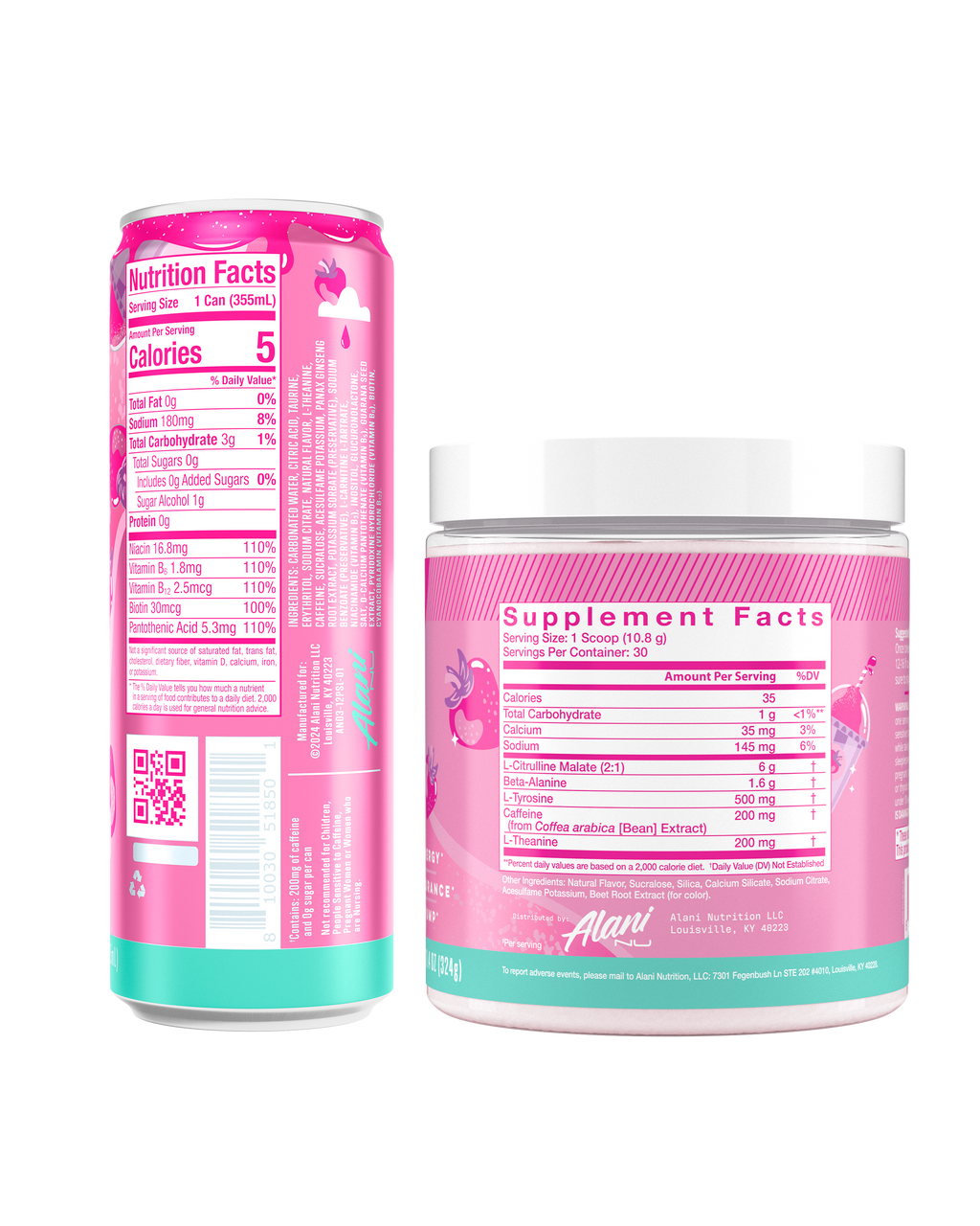 Alani Nu Energy Drink & Pre-Workout - Pink Slush T2 - image 3