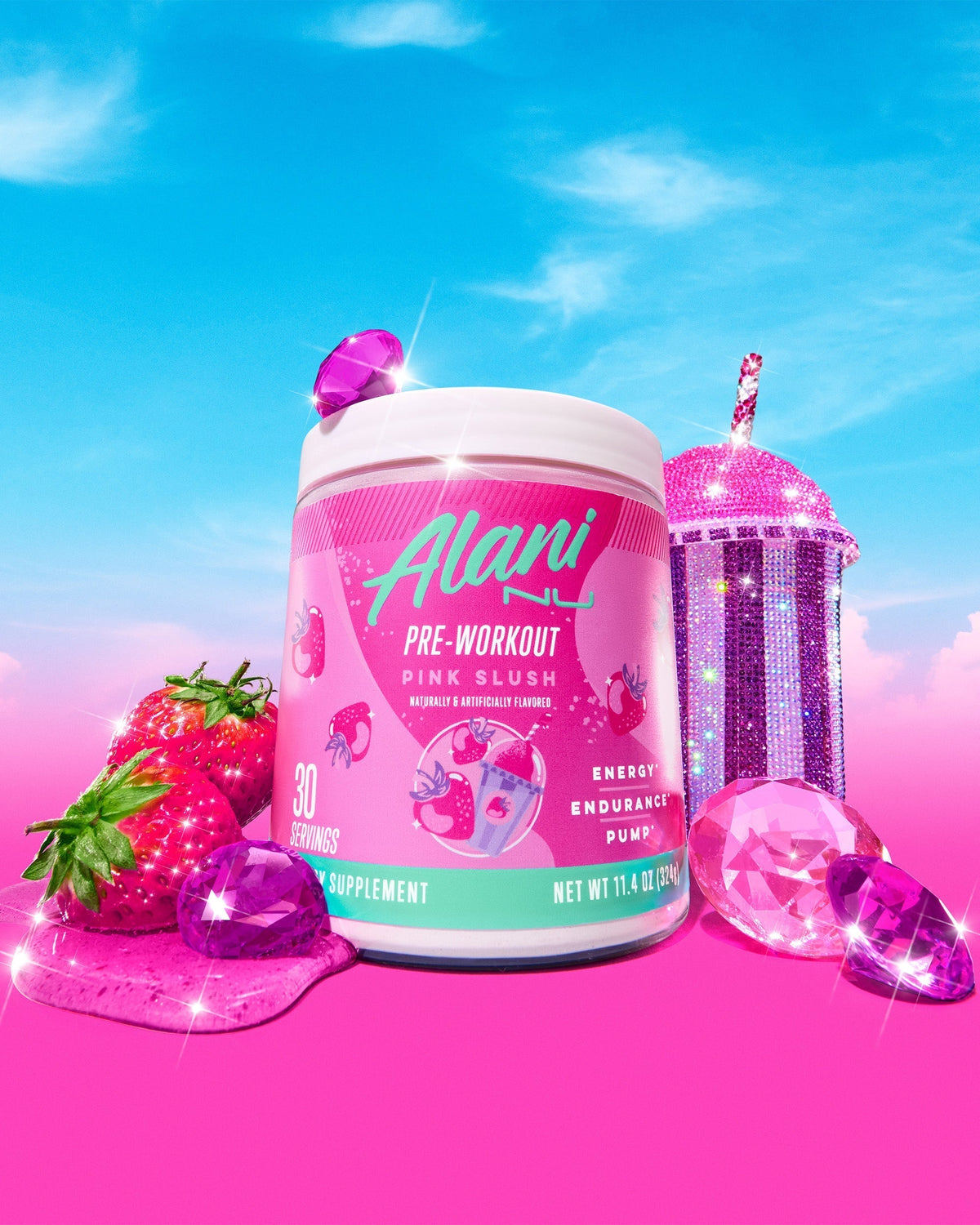 Alani Nu Energy Drink & Pre-Workout - Pink Slush T2 - image 5