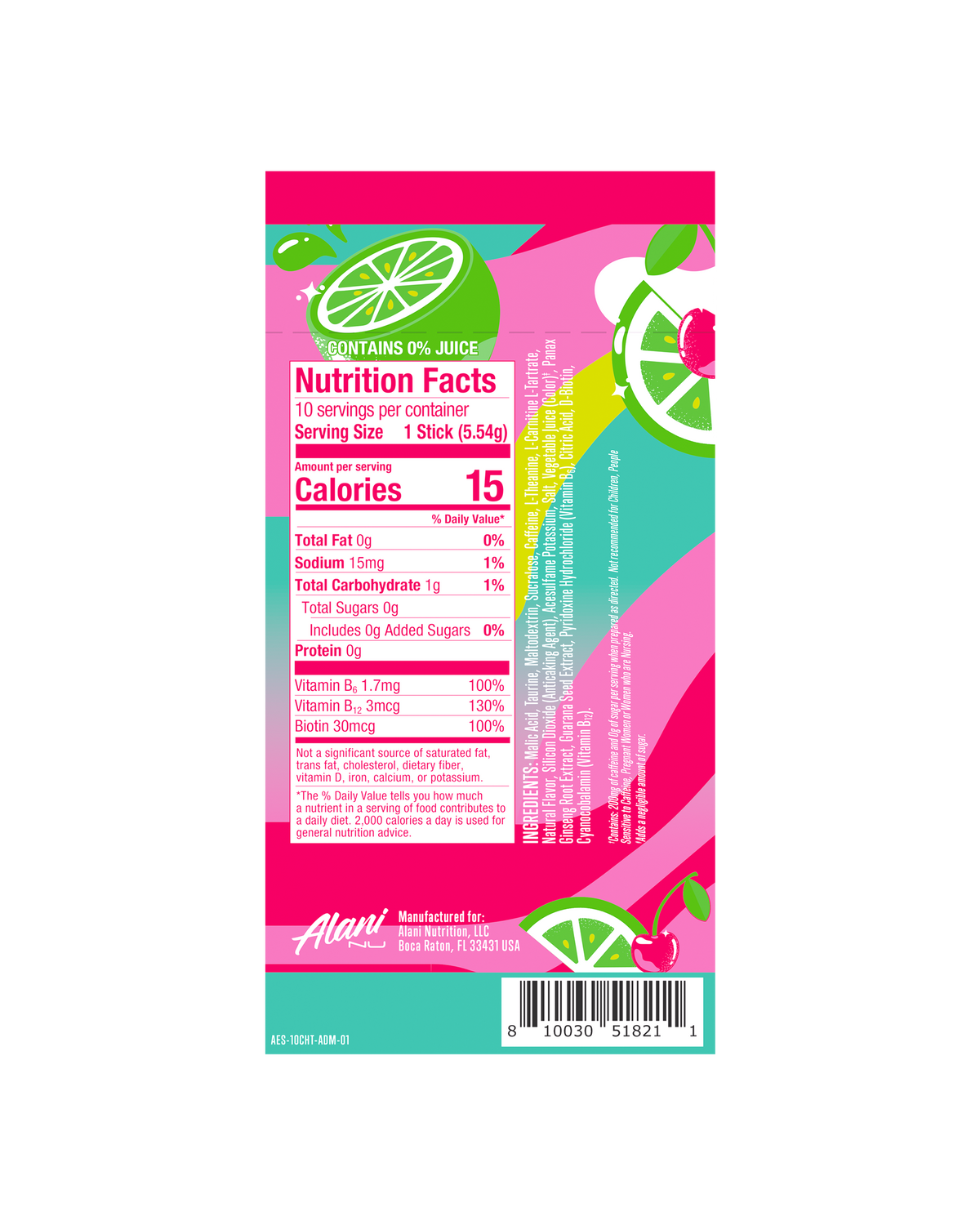 Alani Nu Energy Sticks - Cherry Twist A6 - image 3