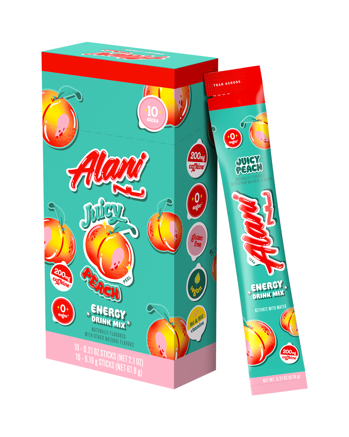 Alani Nu Energy Sticks - Juicy Peach Z8 - image 2