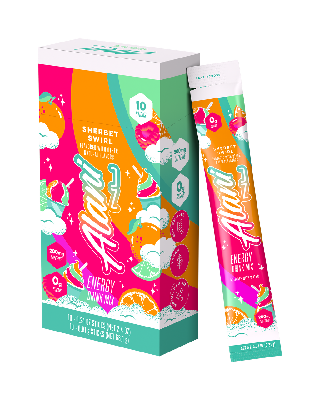 Alani Nu Energy Sticks - Sherbet Swirl K7 - image 2