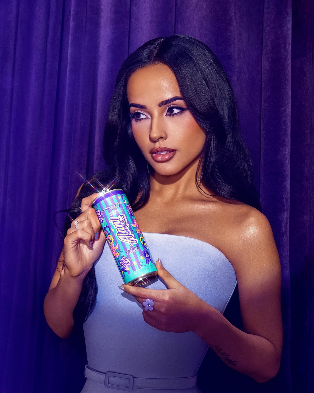Alani Nu Energy Drink - Purple Cotton Candy N6 - image 4
