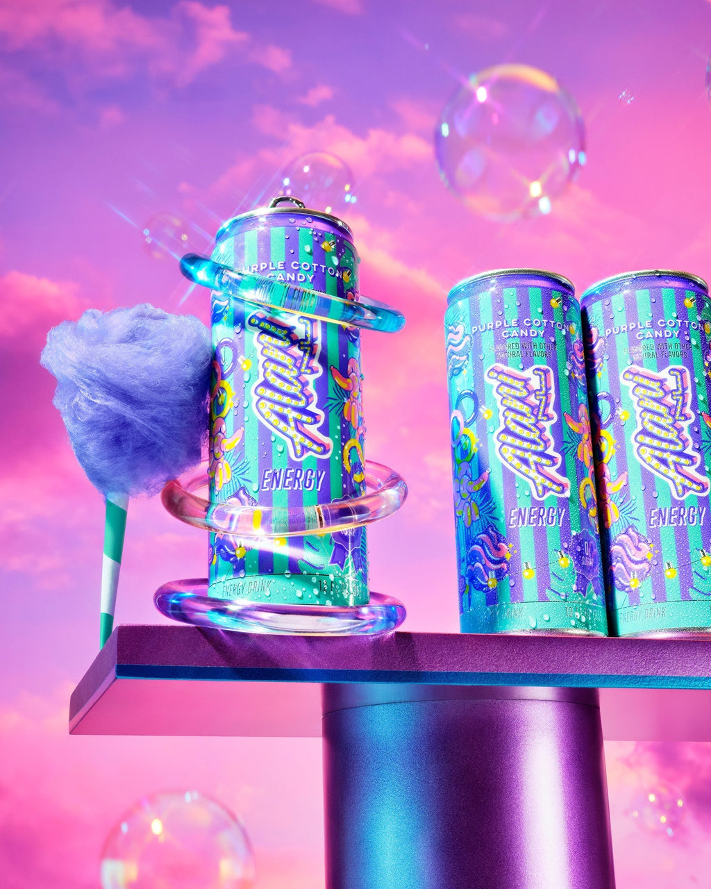 Alani Nu Energy Drink - Purple Cotton Candy S9 - image 5