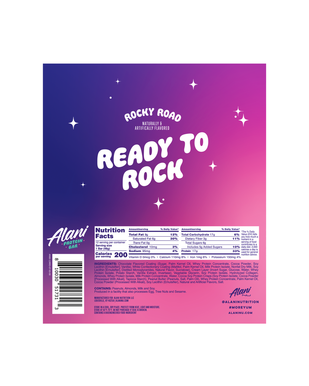 Alani Nu Protein Bar - Rocky Road G3 - image 3