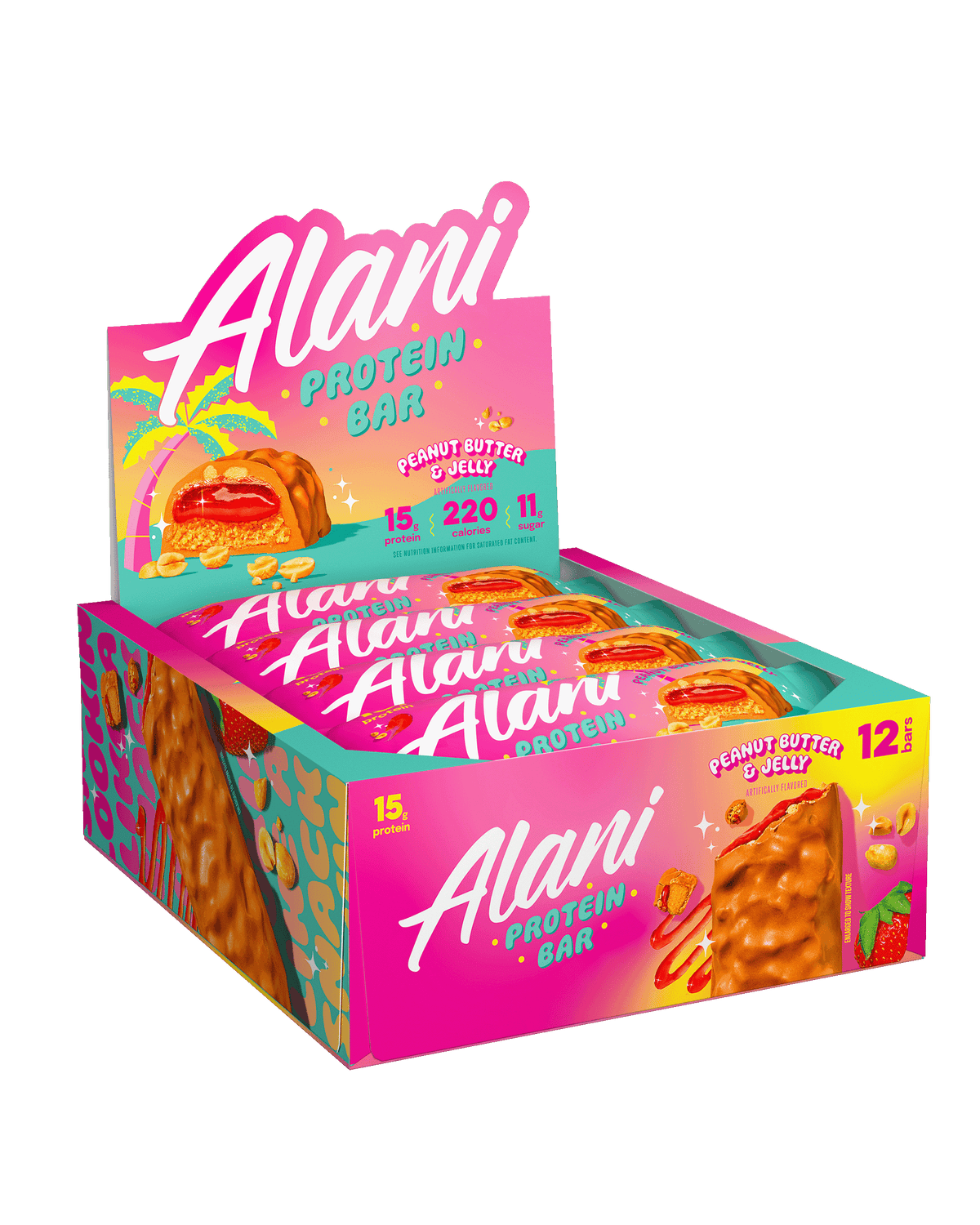 Alani Nu Protein Bar - Peanut Butter & Jelly O2 - image 5