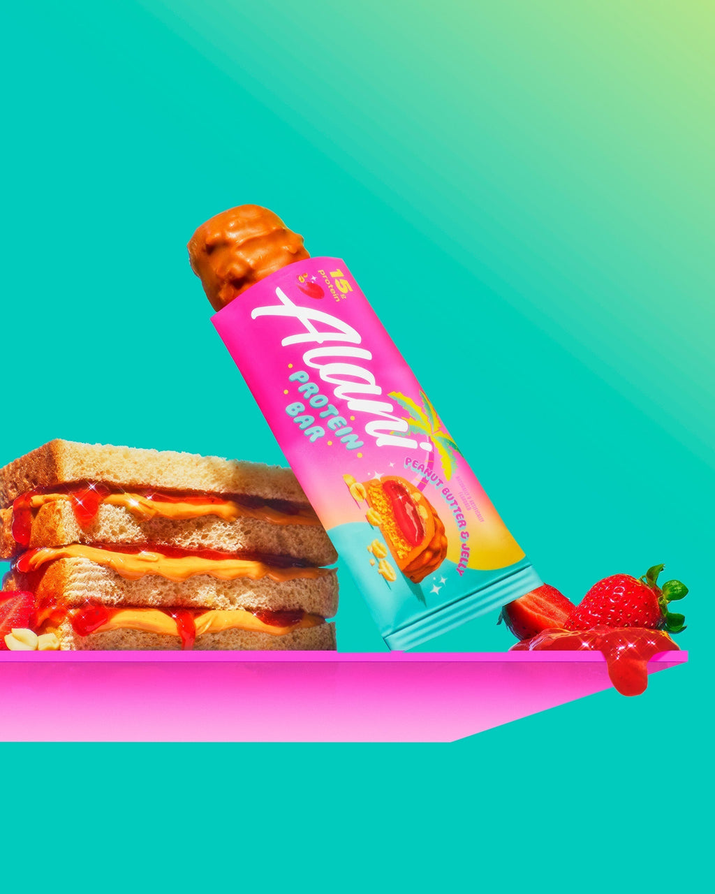Alani Nu Protein Bar - Peanut Butter & Jelly O2 - image 6