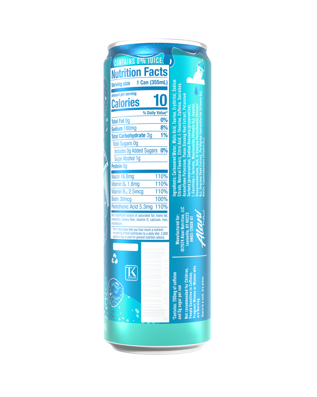 Alani Nu Energy Drink - Blue Slush T4 - image 3