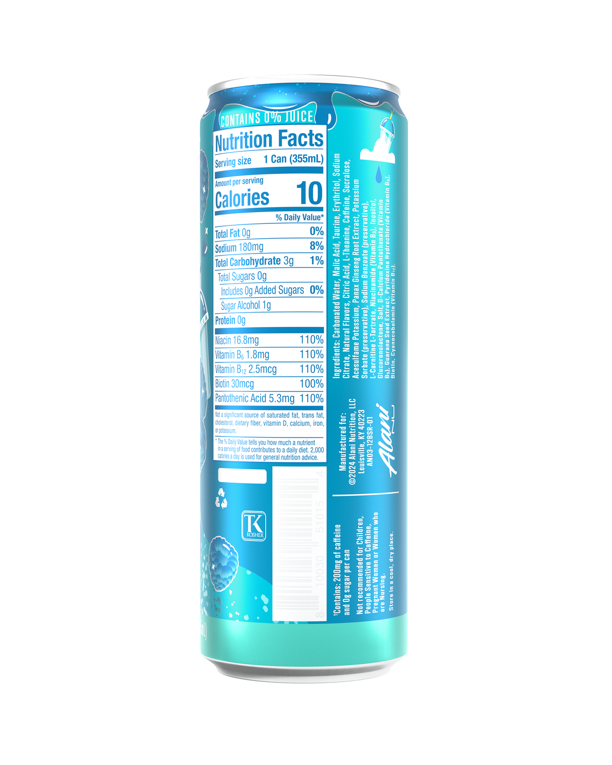 Alani Nu Energy Drink - Blue Slush T4 - image 3