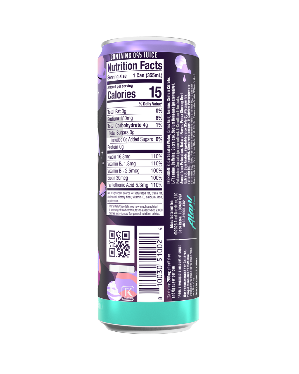 Alani Nu Energy Drink - Cosmic Stardust T5 - image 3