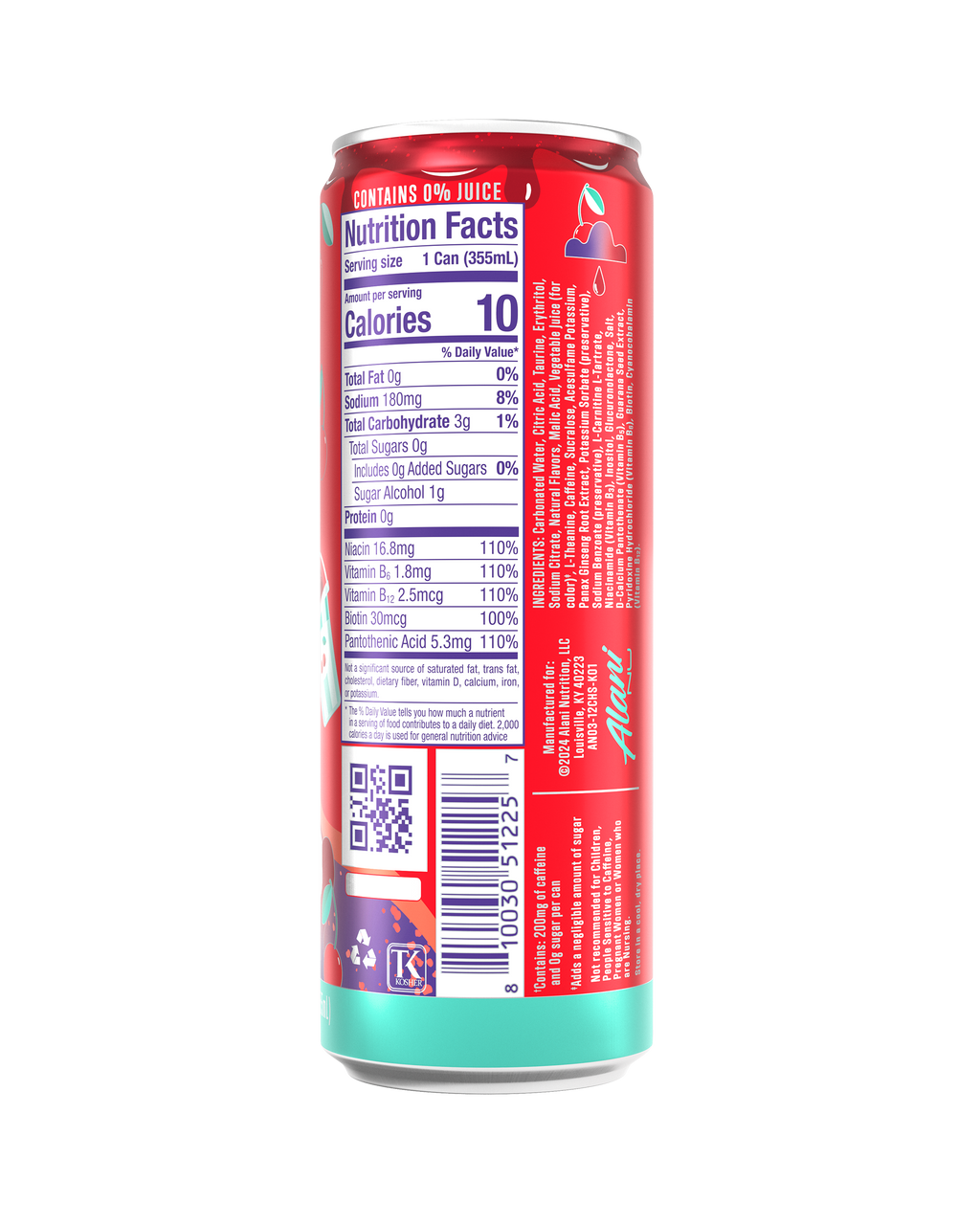 Alani Nu Energy Drink - Cherry Slush Z8 - image 3