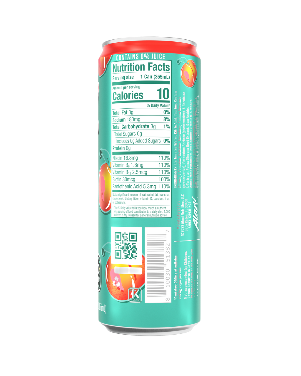 Alani Nu Energy Drink - Juicy Peach F7 - image 3