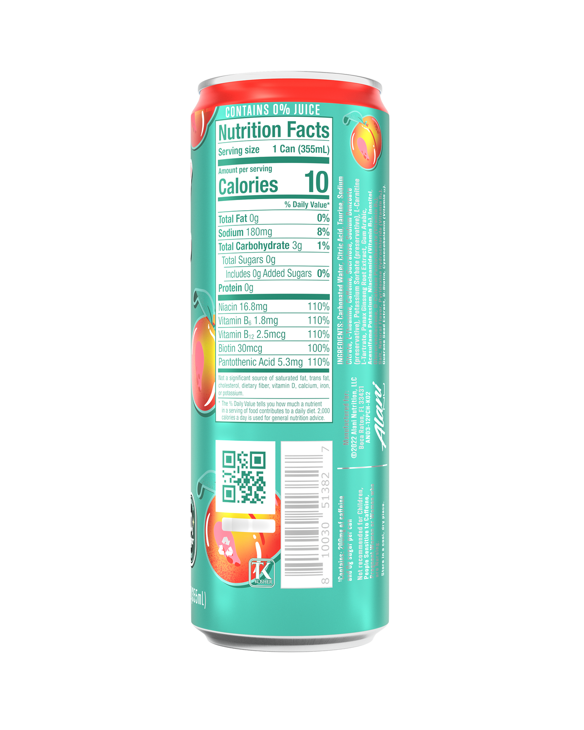 Alani Nu Energy Drink - Juicy Peach F7 - image 3