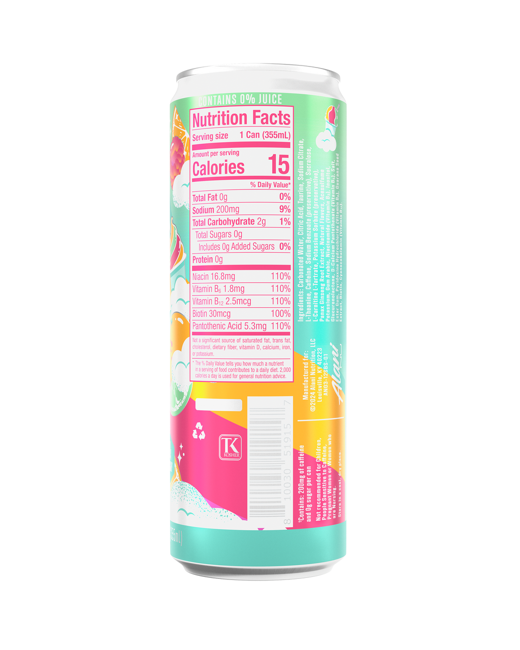Alani Nu Energy Drink - Sherbet Swirl Q9 - image 3