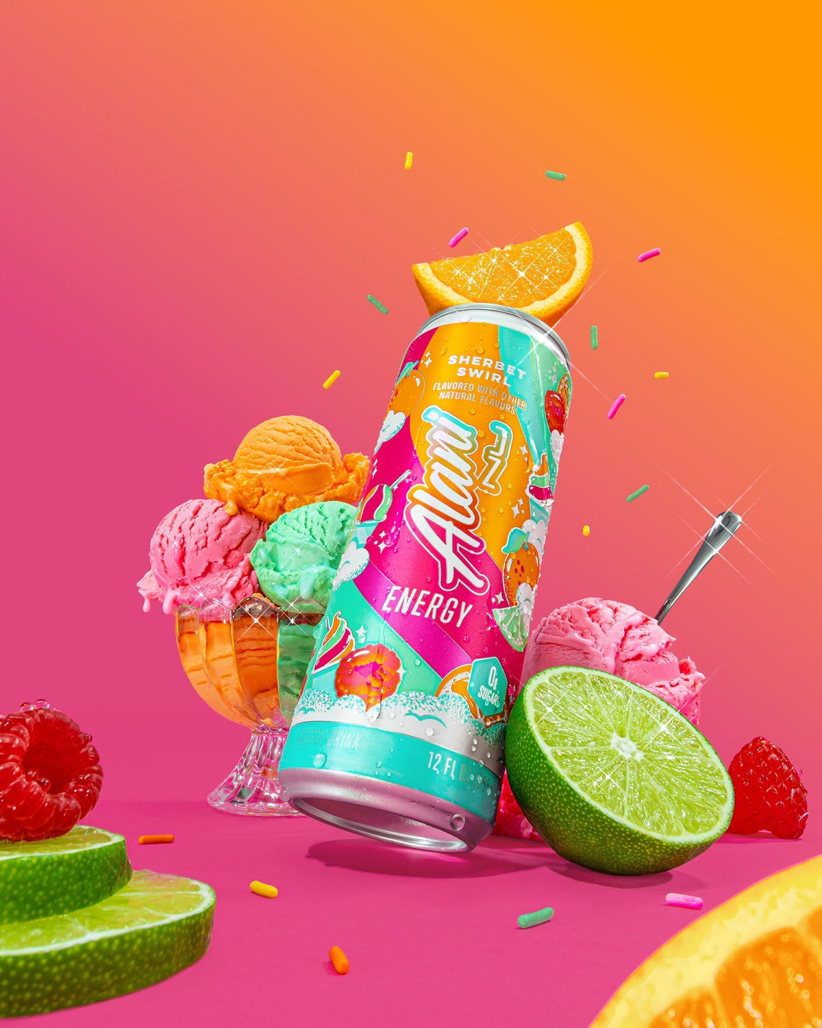 Alani Nu Energy Drink - Sherbet Swirl Q9 - image 4