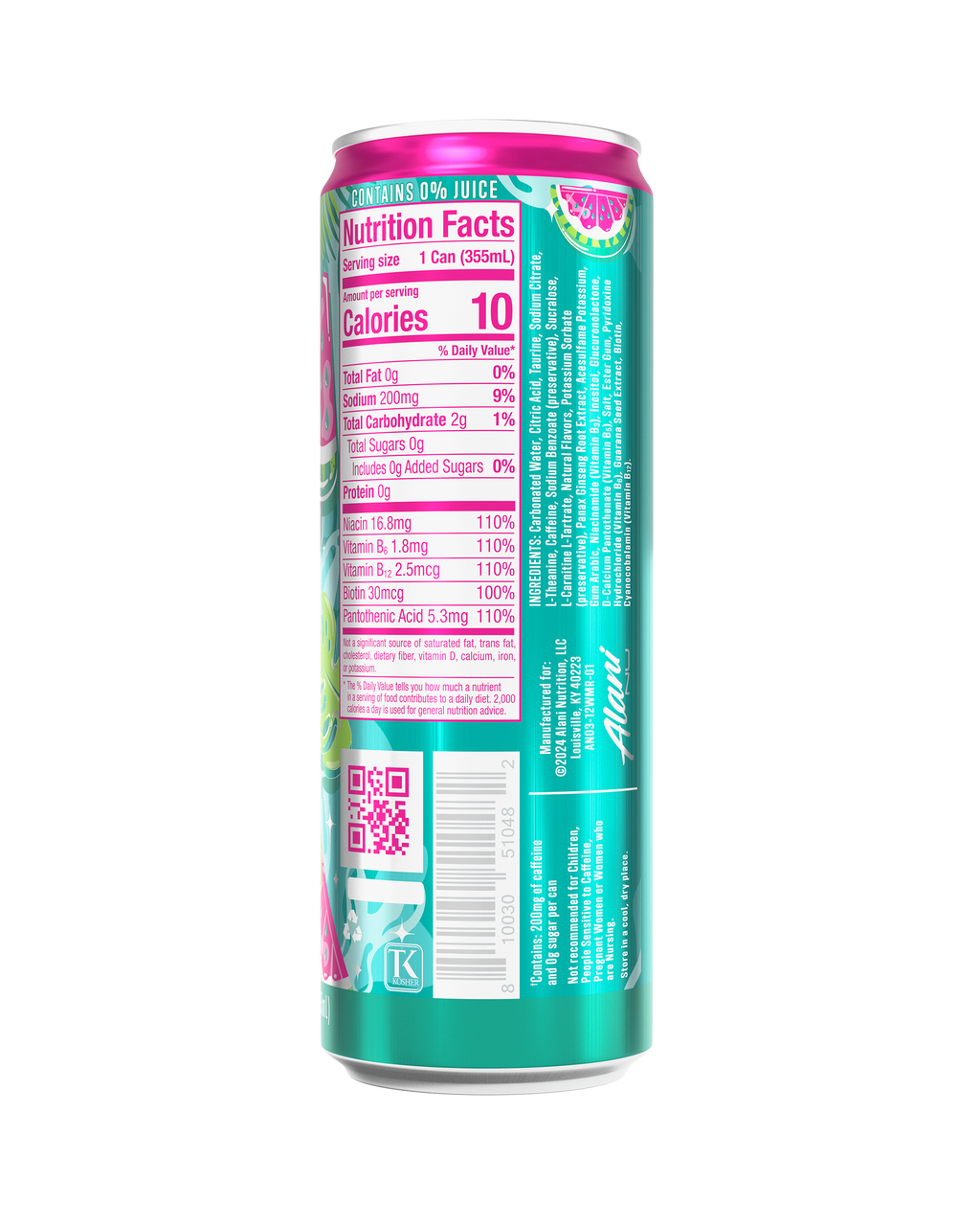 Alani Nu Energy Drink - Watermelon Wave N1 - image 3